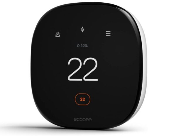 ecobee New 2022! Smart Thermostat Enhanced Works with Alexa & Apple Home Kit, Black