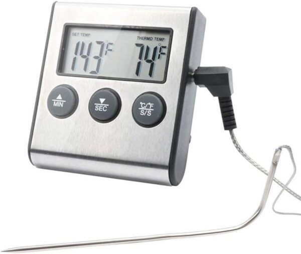 Digital Oven Meat Thermometer & Timer