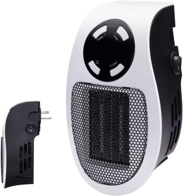 Brightown 350W Space Heater: Programmable Wall Outlet Space Heater