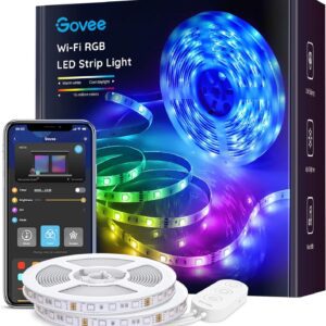 Govee Smart LED Light Strips, 32.8ft WiFi LED Strip Lights Work with Alexa & Google Assistant