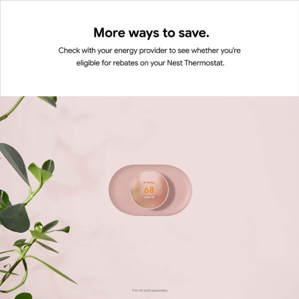 Google Nest Thermostat - Smart Thermostat for Home - Programmable WiFi Thermostat