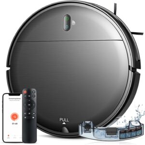 Robot Vacuum and Mop Combo, Robotic Vacuum Cleaner with Schedule, WiFi/App/Alexa, 2 in 1 Mopping Robot Vacuum with 230ML Water Tank, Self-Charging, Slim, Ideal for Hard Floor, Pet Hair, Carpet