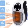 Brightown 350W Space Heater: Programmable Wall Outlet Space Heater