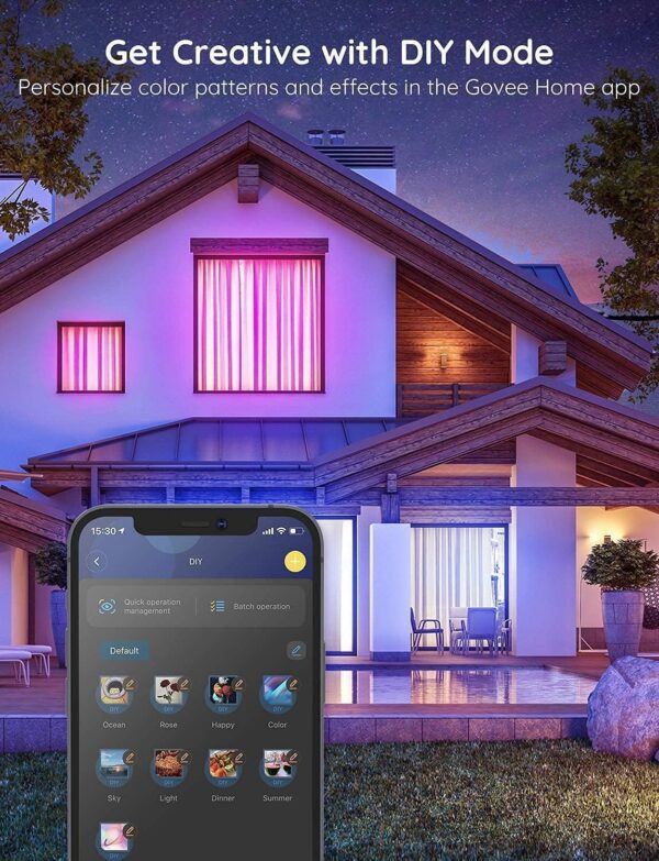 Govee Smart LED Light Strips, 32.8ft WiFi LED Strip Lights Work with Alexa & Google Assistant