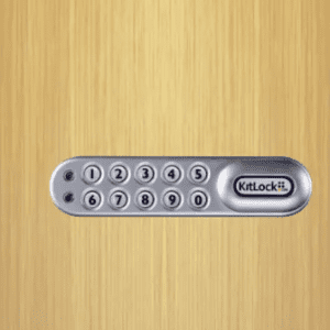 Codelocks KL1000 Classic KitLock Electronic Locker Lock, Left Hand, Silver Grey